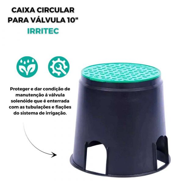 Caixa Circular Para Válvula 10