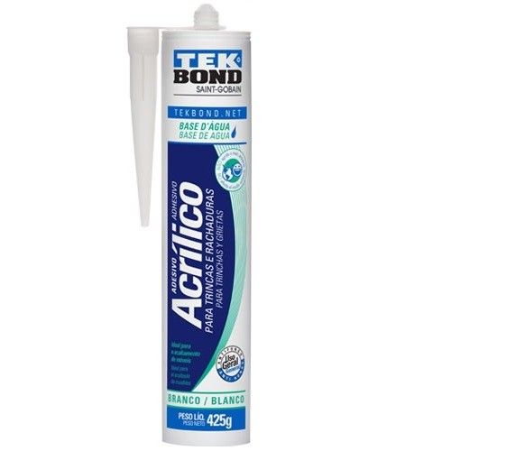 Adesivo Acrílico Seladores De Trincos Branco 425g Tek Bond 22231002000