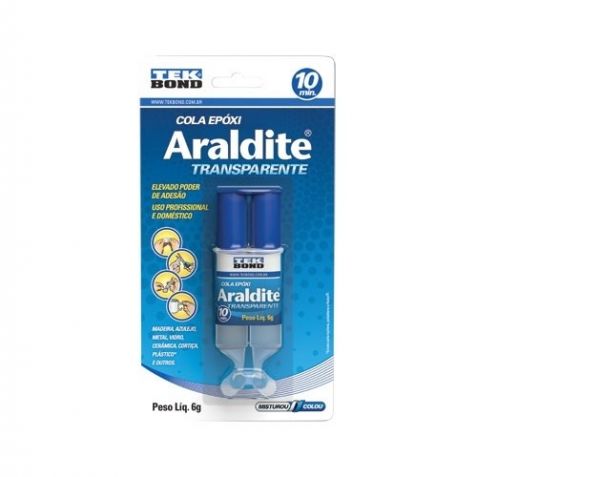 Adesivo Araldite Transparente 6G Seringa Blister  Tek Bond 10828500602