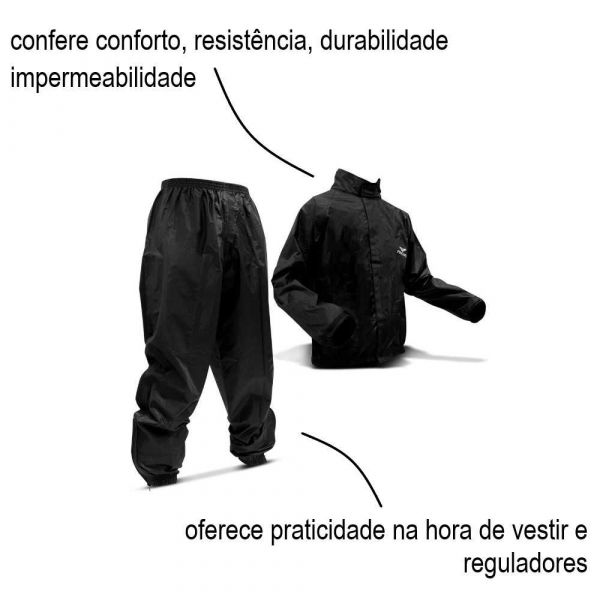 Capa para Motociclista Tamanho GG Pioneira