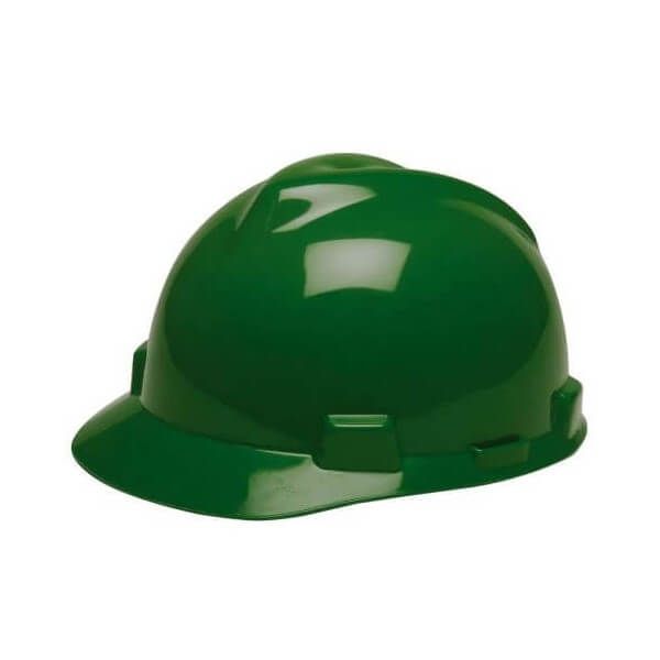 Capacete Aba Frontal Com Jugular Verde MSA