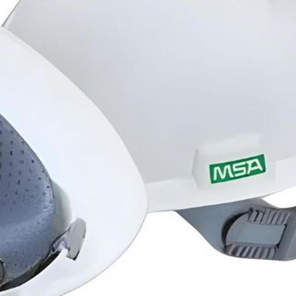Capacete Aba Frontal Com Jugular Branco MSA