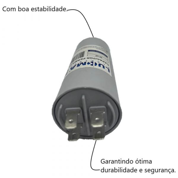 Capacitor Permanente 25UF 400V Lukma
