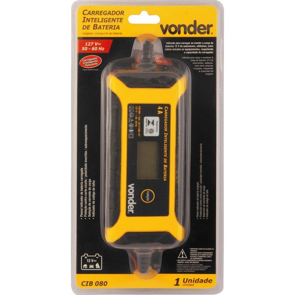 Carregador Inteligente de Bateria 220v Vonder Cib080