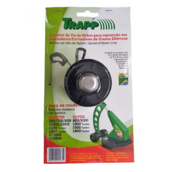 Carretel de Nylon Aparador de Grama 1,8mmX8m Master Trapp