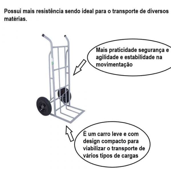 Carrinho Armazém Para Cargas 400kg Marcon
