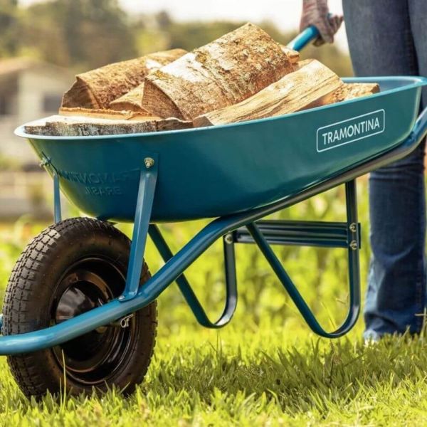 Carrinho De Mão Azul 50 Litros Tramontina 