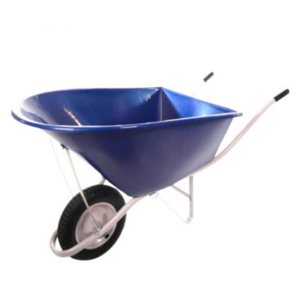 Carrinho de Mão Com Caçamba Plástica Azul 90 Litros Esfera