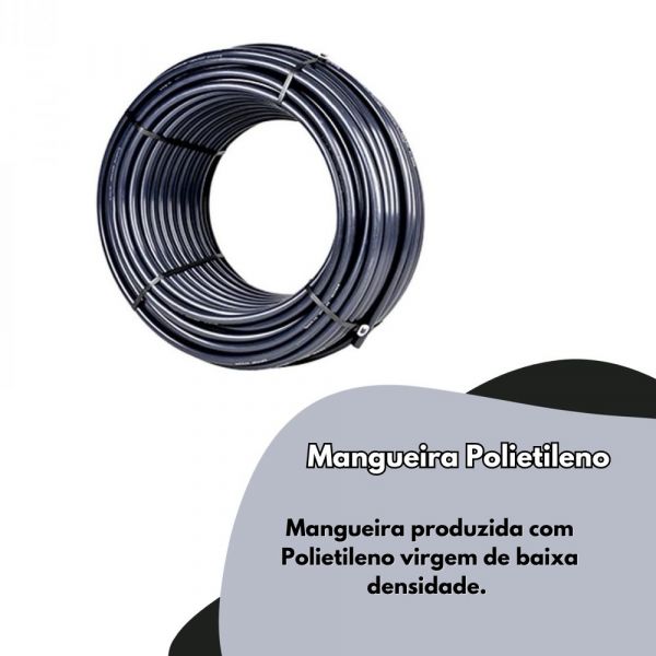 50 Metros de Mangueira Polietileno 3/4