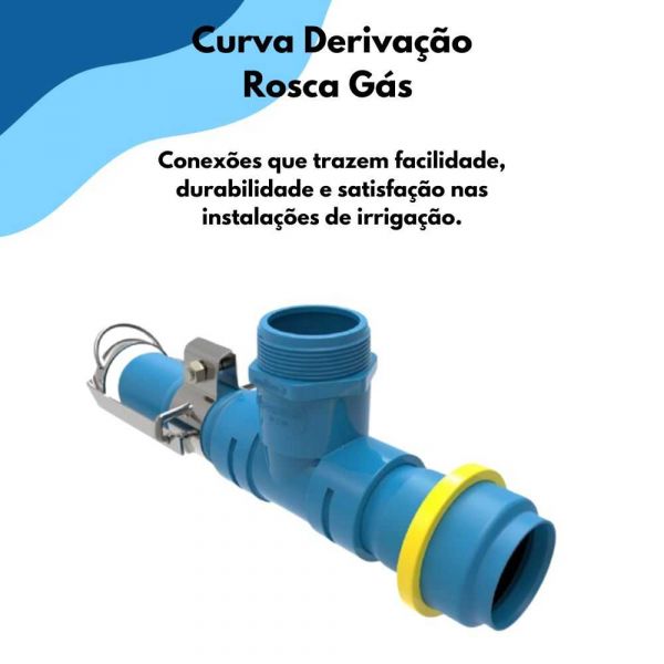 Curva Derivação Rosca Gás 100mmx3