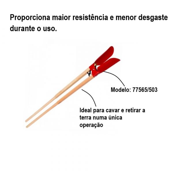 Cavadeira Com Cabo 120cm Light  77565/503 Tramontina