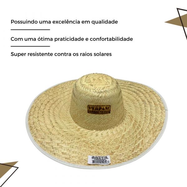 Chapéu de Palha Brasilia 13 Sem Barbelo