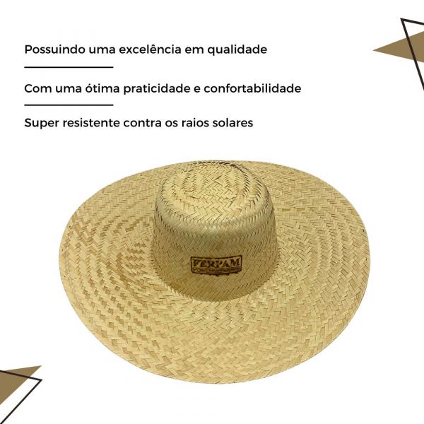 Chapéu De Palha Brasília 13 ESP Sem Barbelo Patriarca