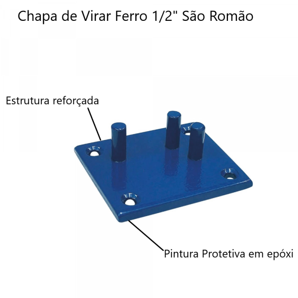 Chapa de Virar Ferro 1/2