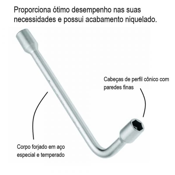 Chave Biela 17mm Gedore