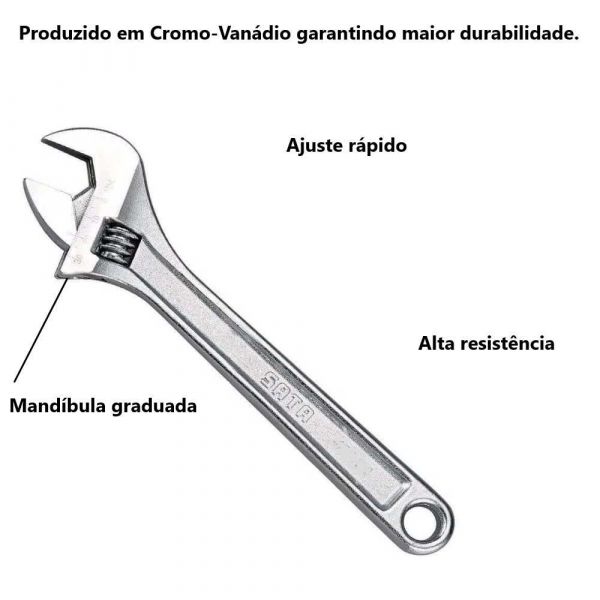 Chave Boca Ajustável 12