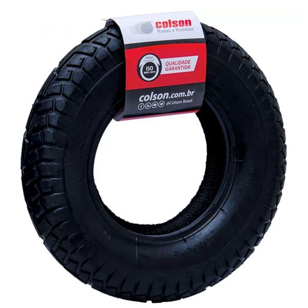 Pneu 4 Lonas 3.50x8 Para Carrinho de Mão Colson 