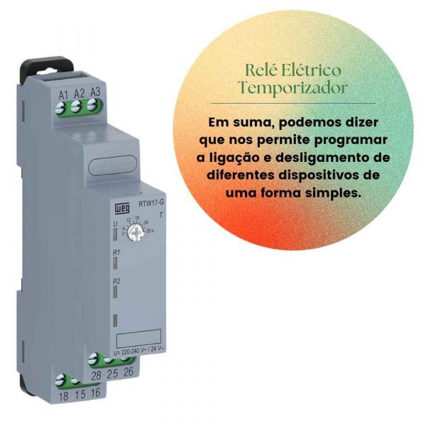 Relé Elétrico Temporizador RTW17-G02U030SE40 Weg