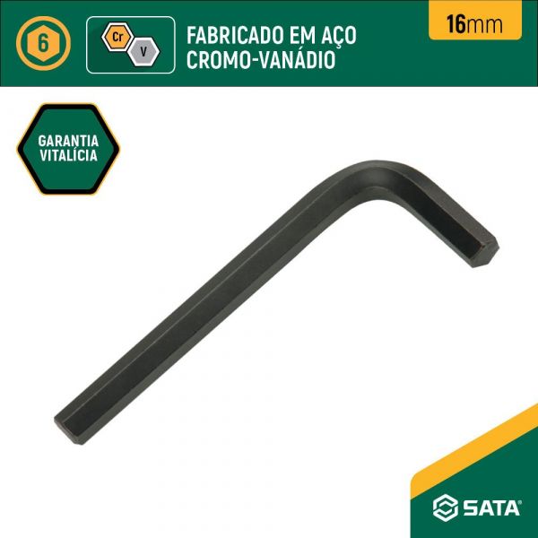 Chave Allen 16mm Sata