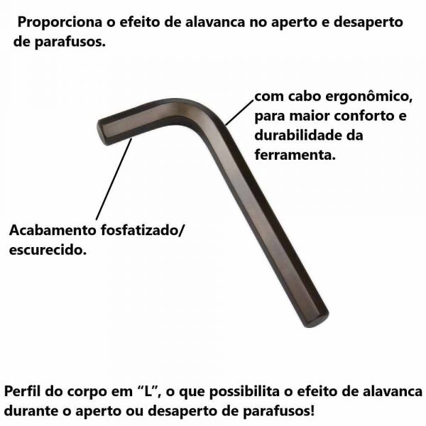 Chave Allen 9mm Belzer