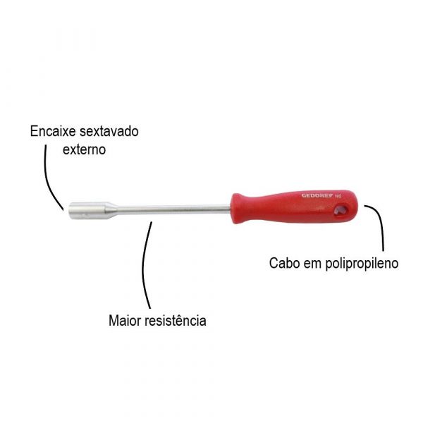 Chave Canhão 6mm Gedore Red