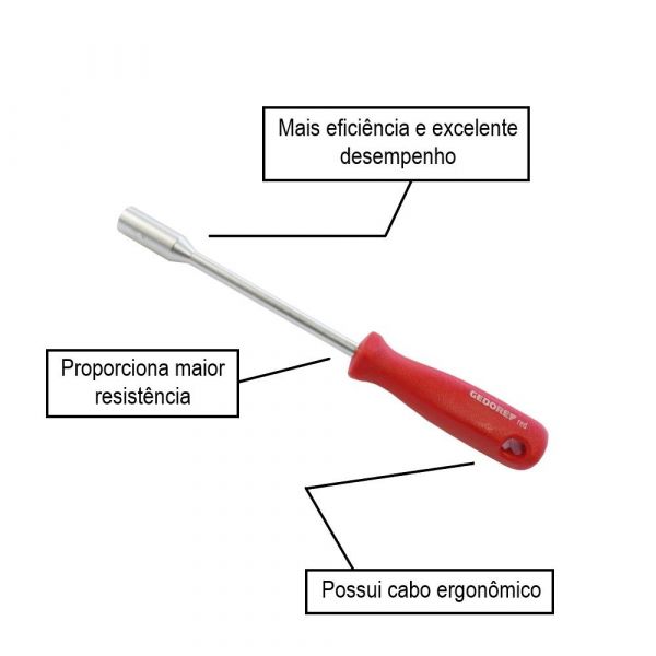 Chave Canhão 8mm Gedore Red