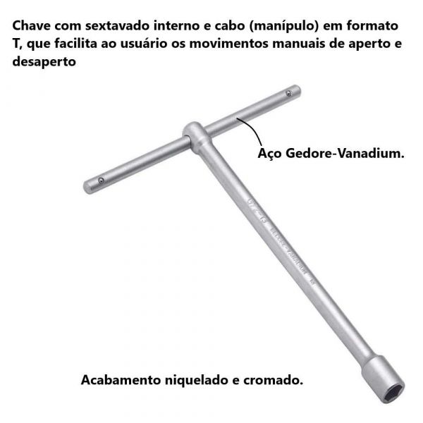 Chave Canhão T-17mm Gedore 