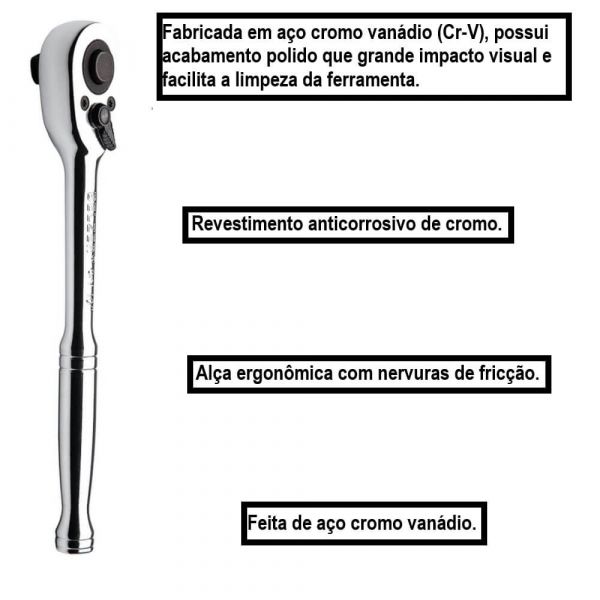 Chave Catraca Reversível 1/2