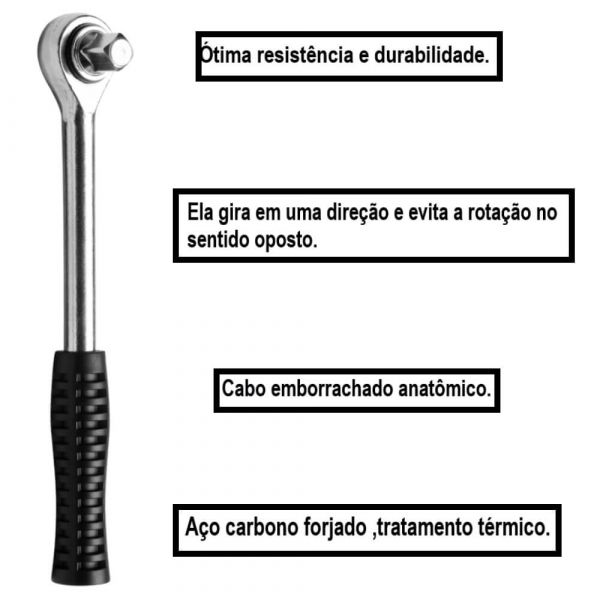 Chave Catraca Reversível 1/2