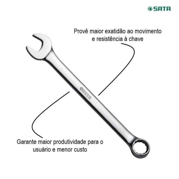 Chave Combinada 22mm Sata