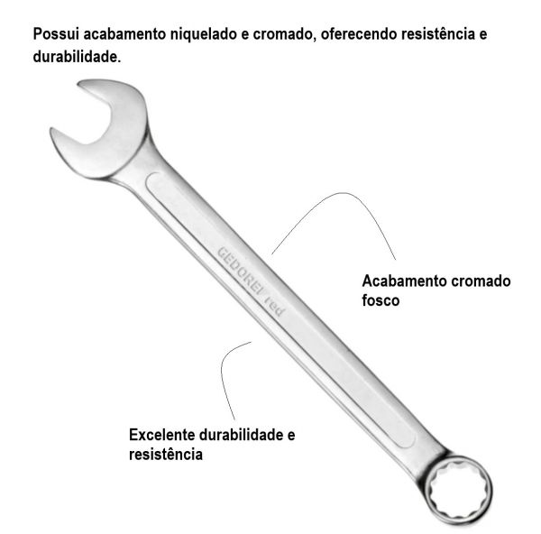 Chave Combinada 25m Gedore