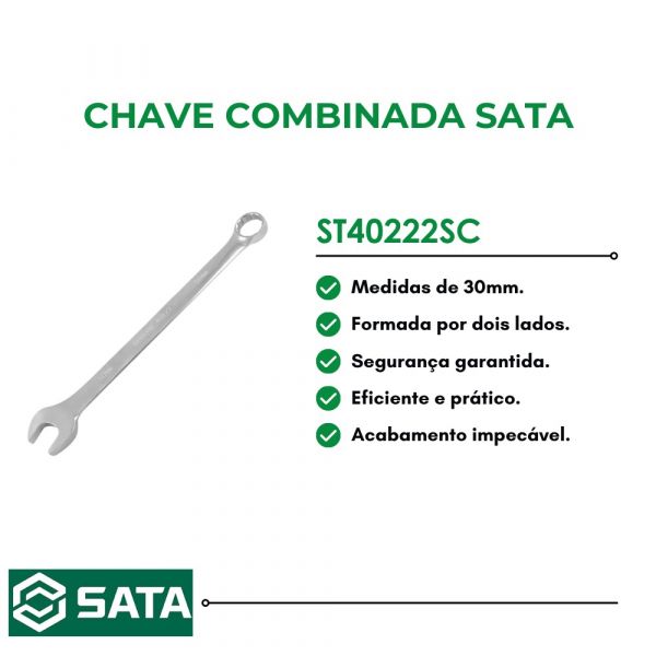 Chave Combinada 30mm- Sata