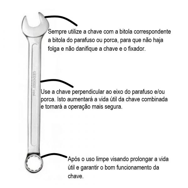 Chave Combinada 5/16” Red Gedore