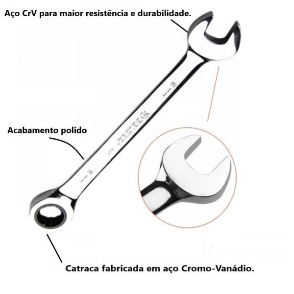 Chave Combinada com Catraca 32mm- Belzer