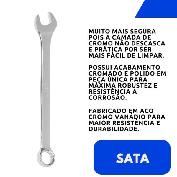 Chave Combinada Espelhada 24mm Sata