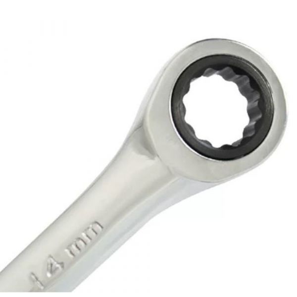 Jogo de Chaves Combinadas Invertidas com Catraca 8-19mm 12 Peças Belzer