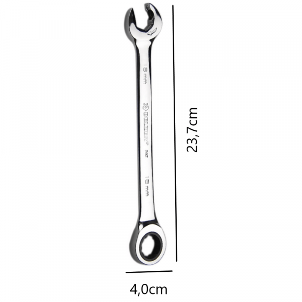 Chave Combinada Speedy com Catraca 18mm Belzer