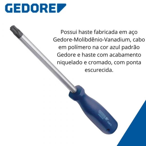 Chave de Fenda Torx T50- Gedore