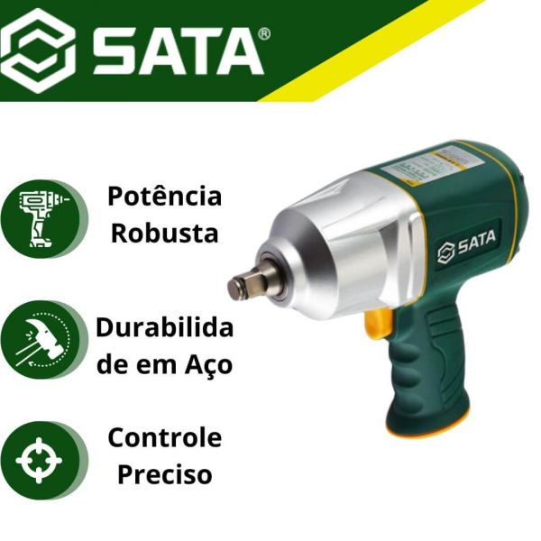 Chave de Impacto Pneumática de 1/2’’ Heavy Pro Sata FERPAM