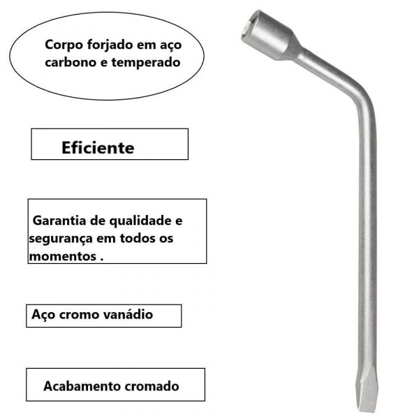 Chave De Roda com Espátula 17mm Stels