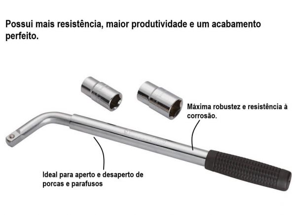 Chave De Roda L Para Soquete 1/2