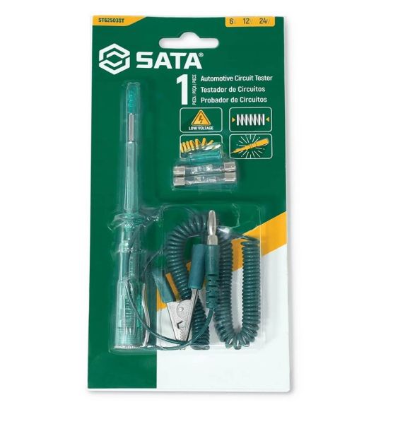 Chave de Teste para Automóvel 6V 12V 24V Sata