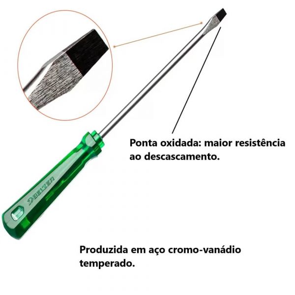 Chave Fenda 1/2'' X 10'' Belzer