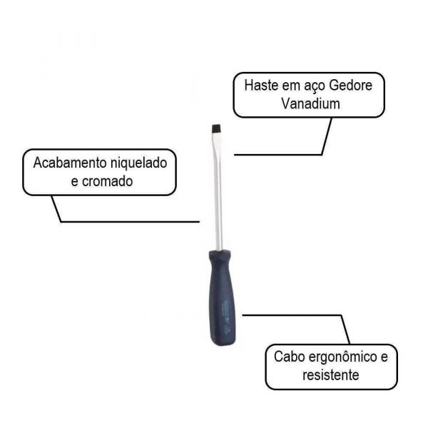 Chave Fenda 5/16 x 6