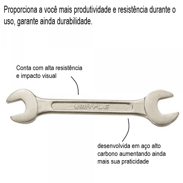 Chave Fixa 17mm x 19mm Mayle