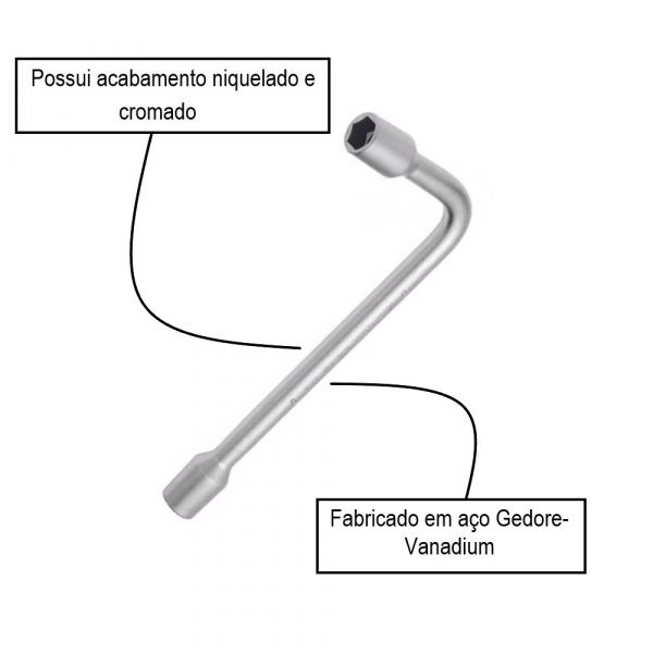 Chave L Biela 9mm Gedore