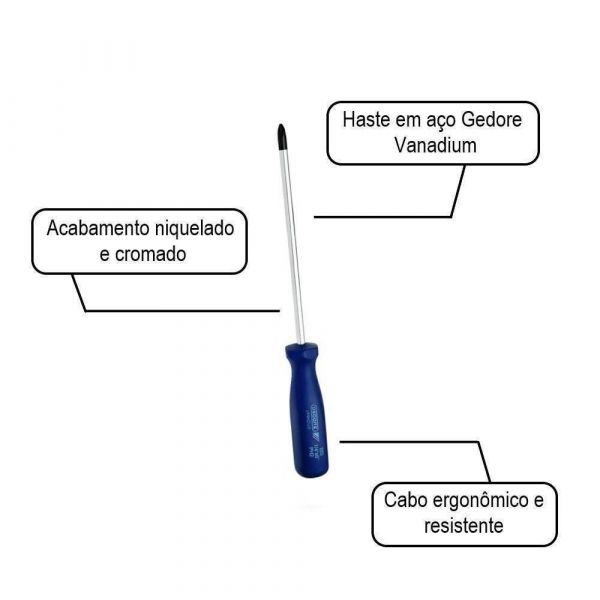 Chave Phillips 1/4 x 8
