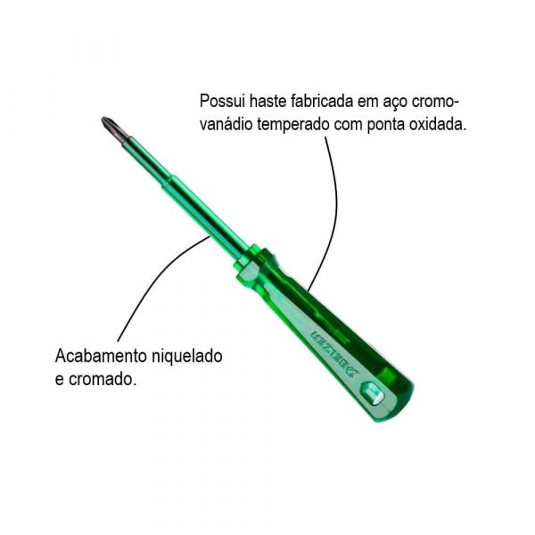 Chave Phillips Isolada 1/4 x 6 Belzer