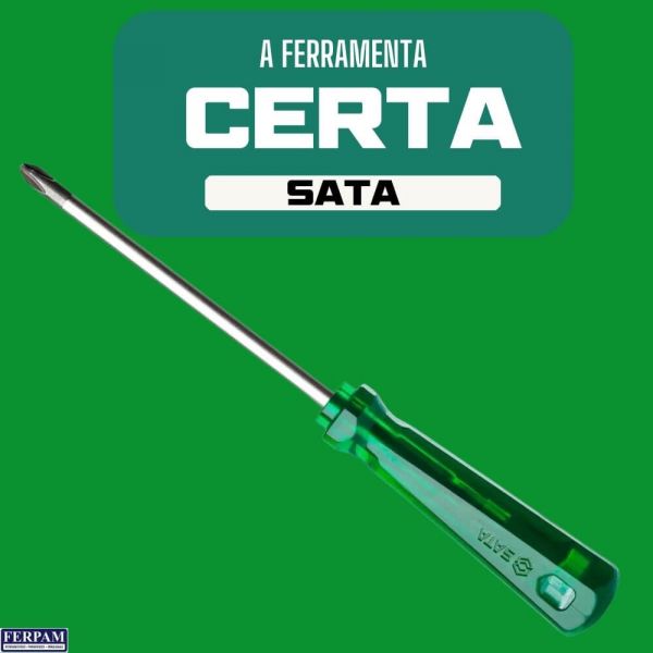 Chave Phillips Sata PVC 3/8X6” Apex