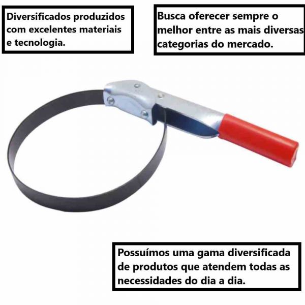 Chave Saca Filtro Grande 100 A 111mm 18C Lubefer